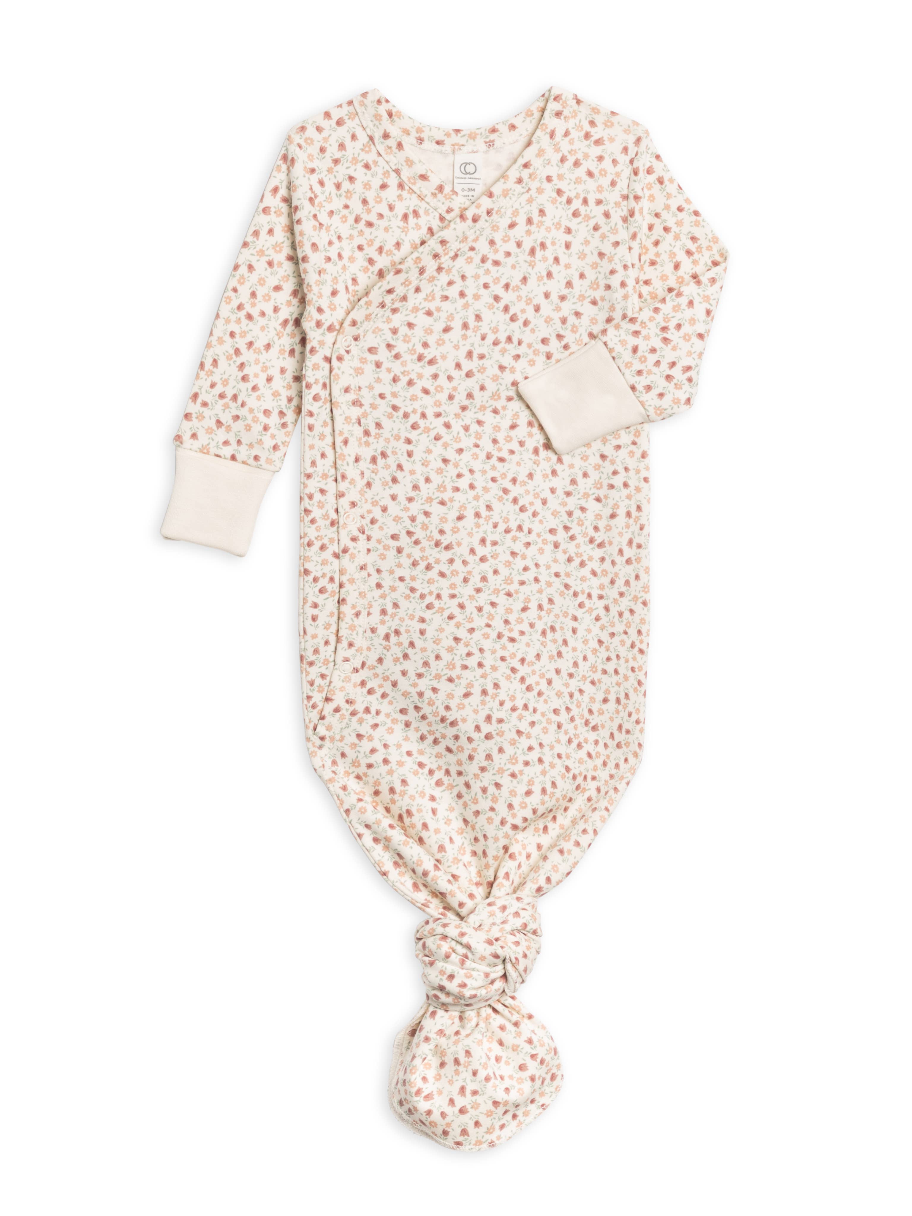 Image of Colored Organics - Organic Newborn Indy Kimono Gown